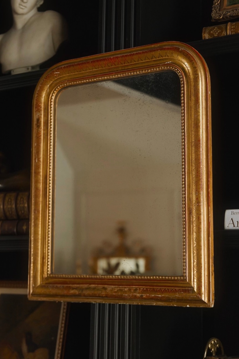 19th Century French Louis Philippe Giltwood Mirror