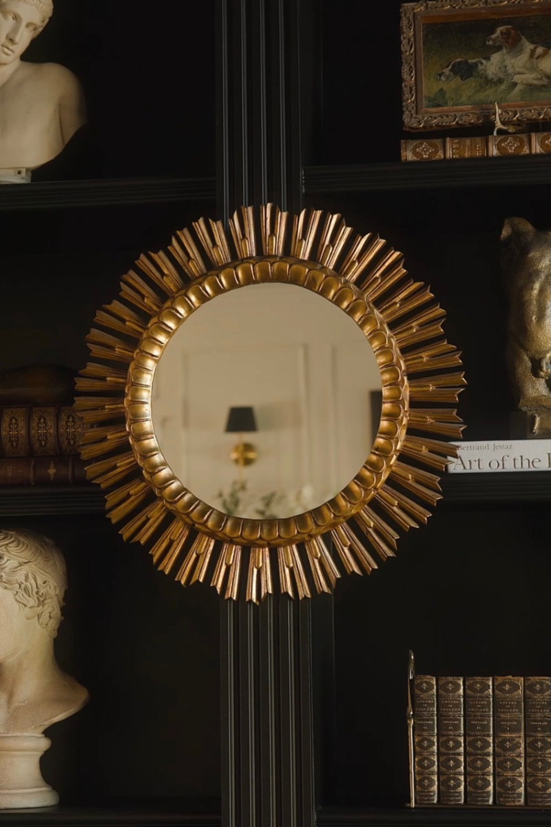 Mid Century Gilt Starburst Mirror