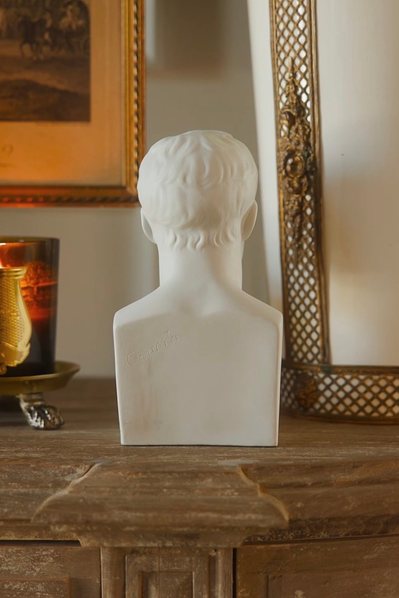 19th C. French Porcelain Napoleon Statue