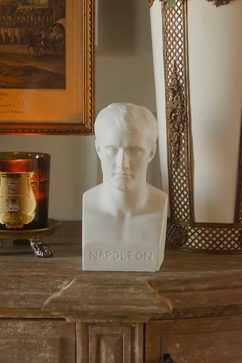 19th C. French Porcelain Napoleon Statue
