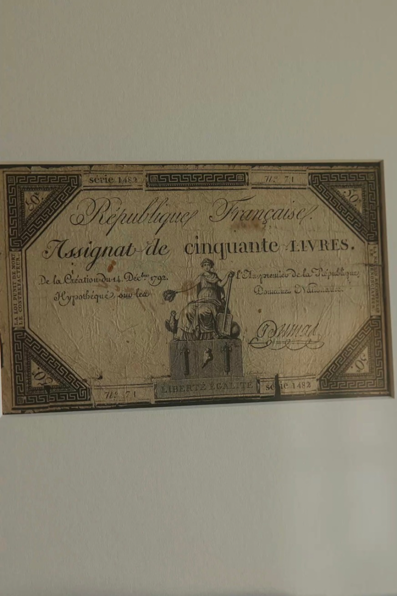 French Revolutionary Assignant - 50 French Livres | 1792 | Issued by the Republic to Purchase Land in France