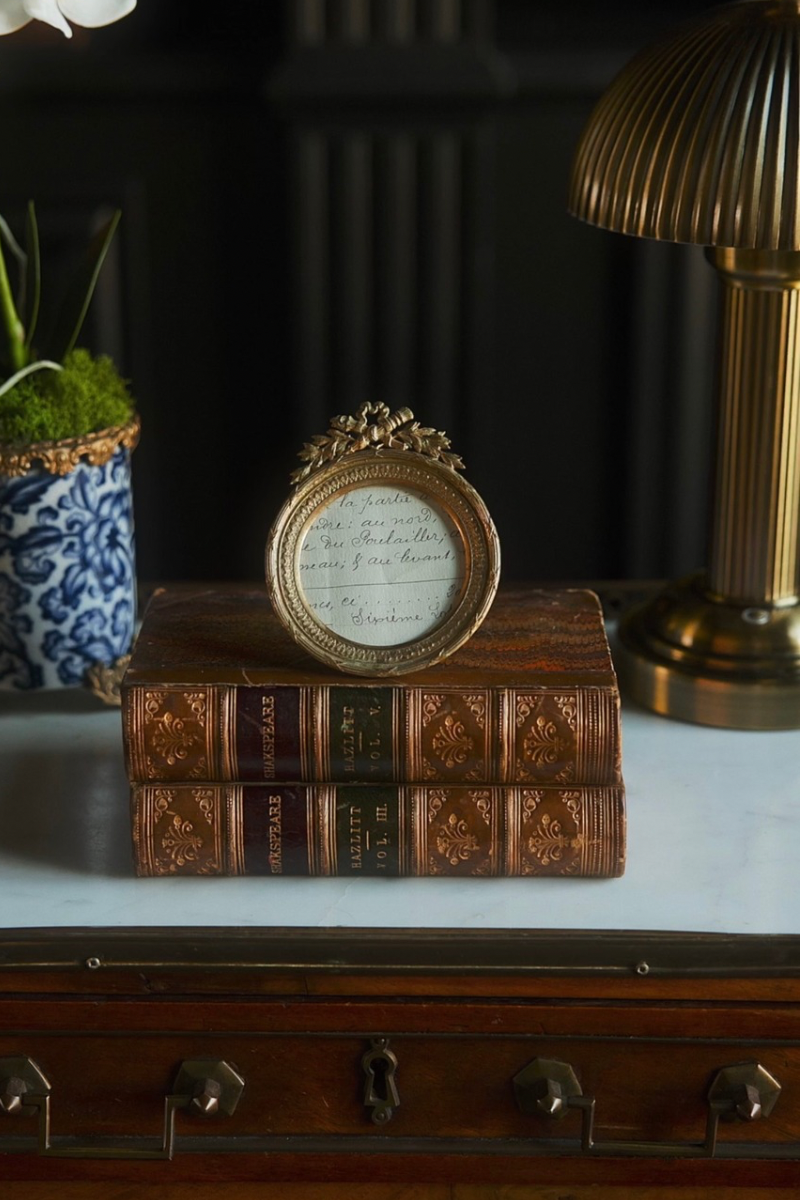 19th C. Small Bronze French Frame
