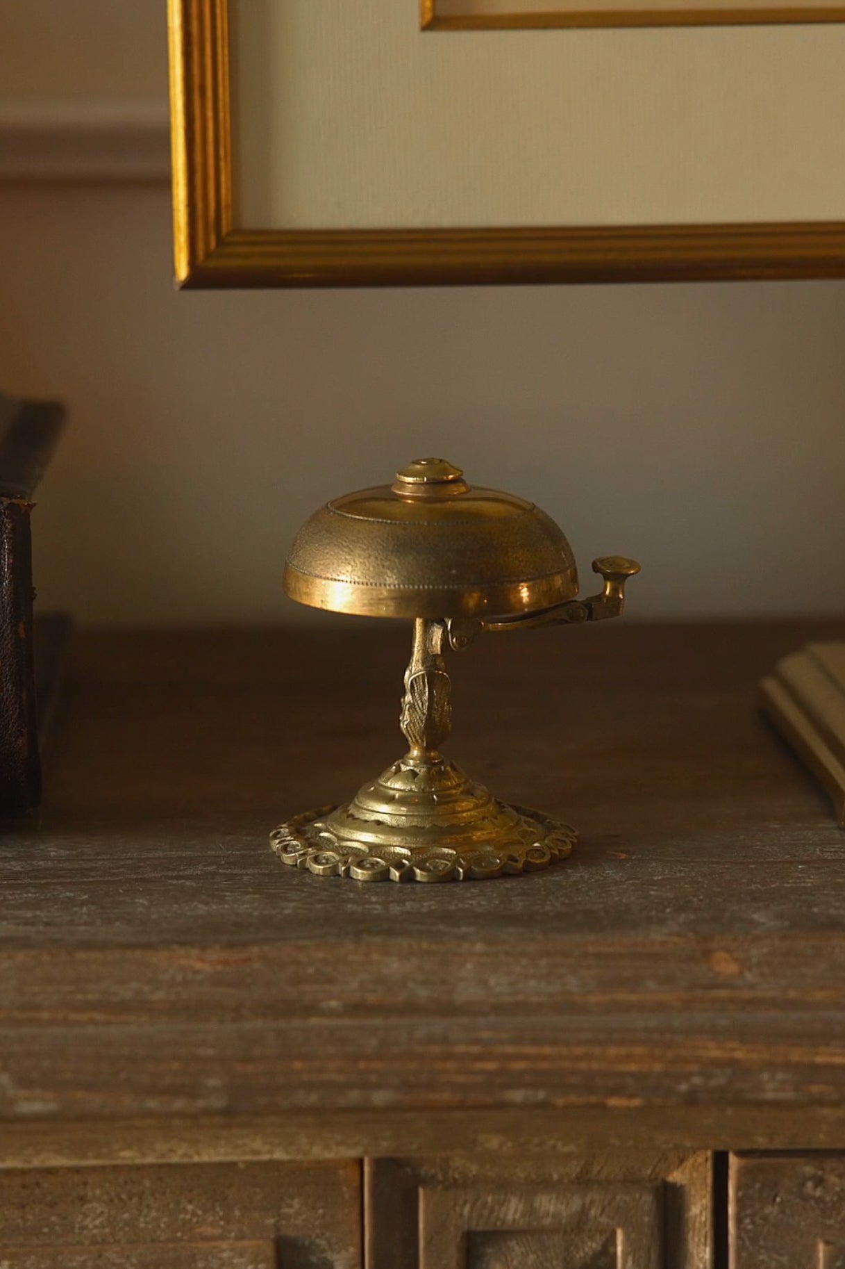 19th C. Brass French Service Bell