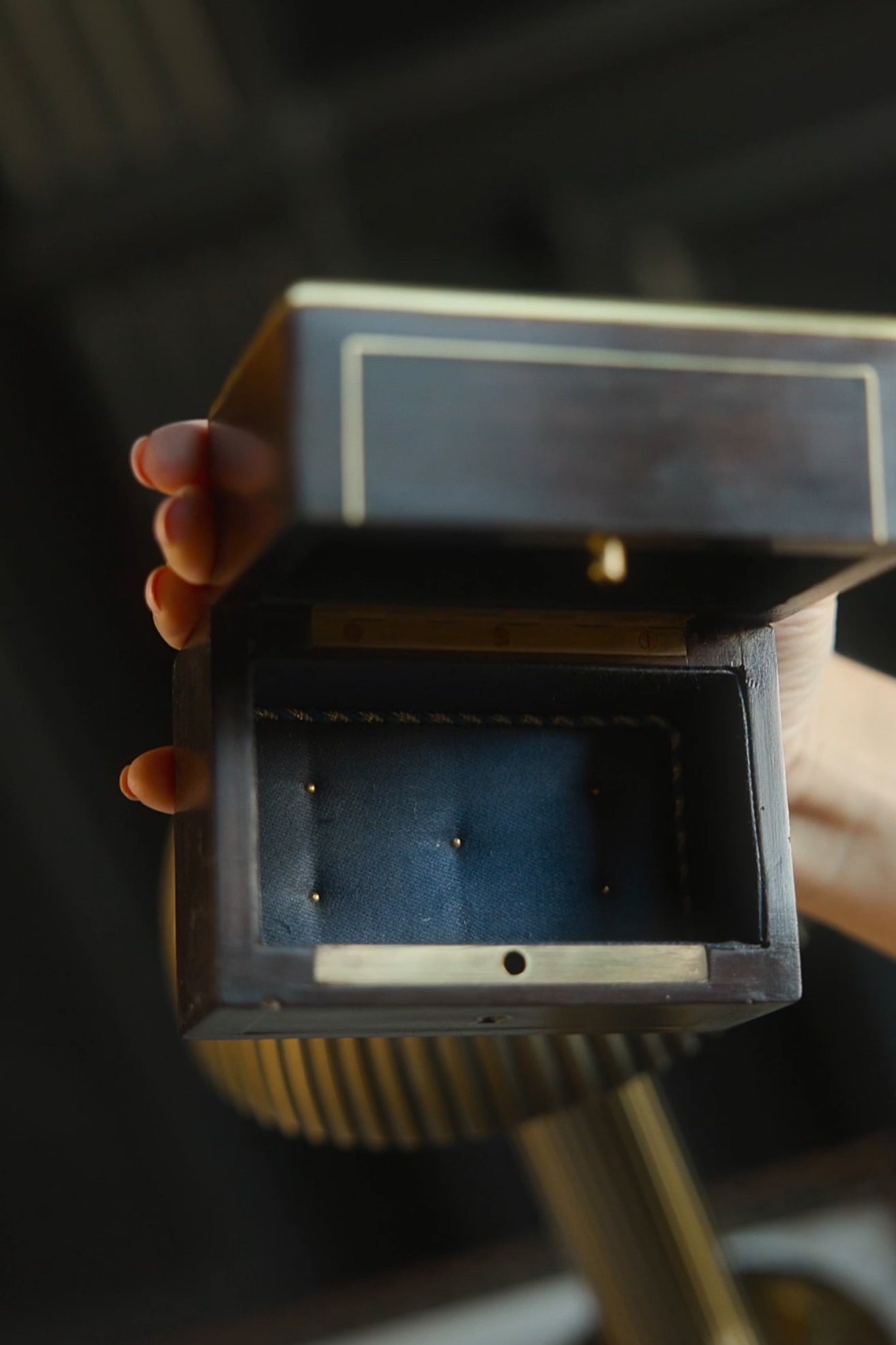 19th C. French Ebonized Jewelry Box