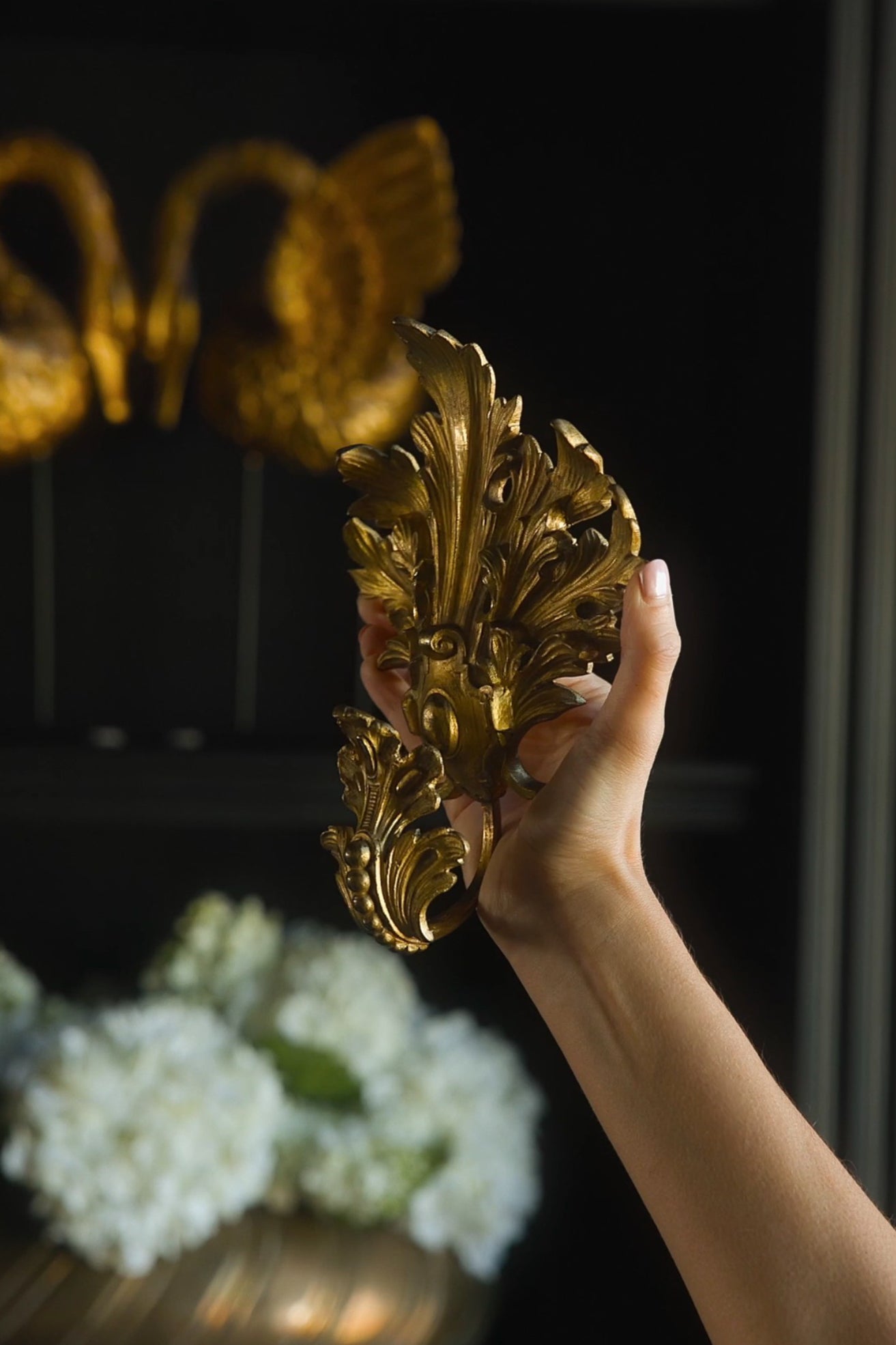 19th Century French Gilt Bronze Curtain Tieback