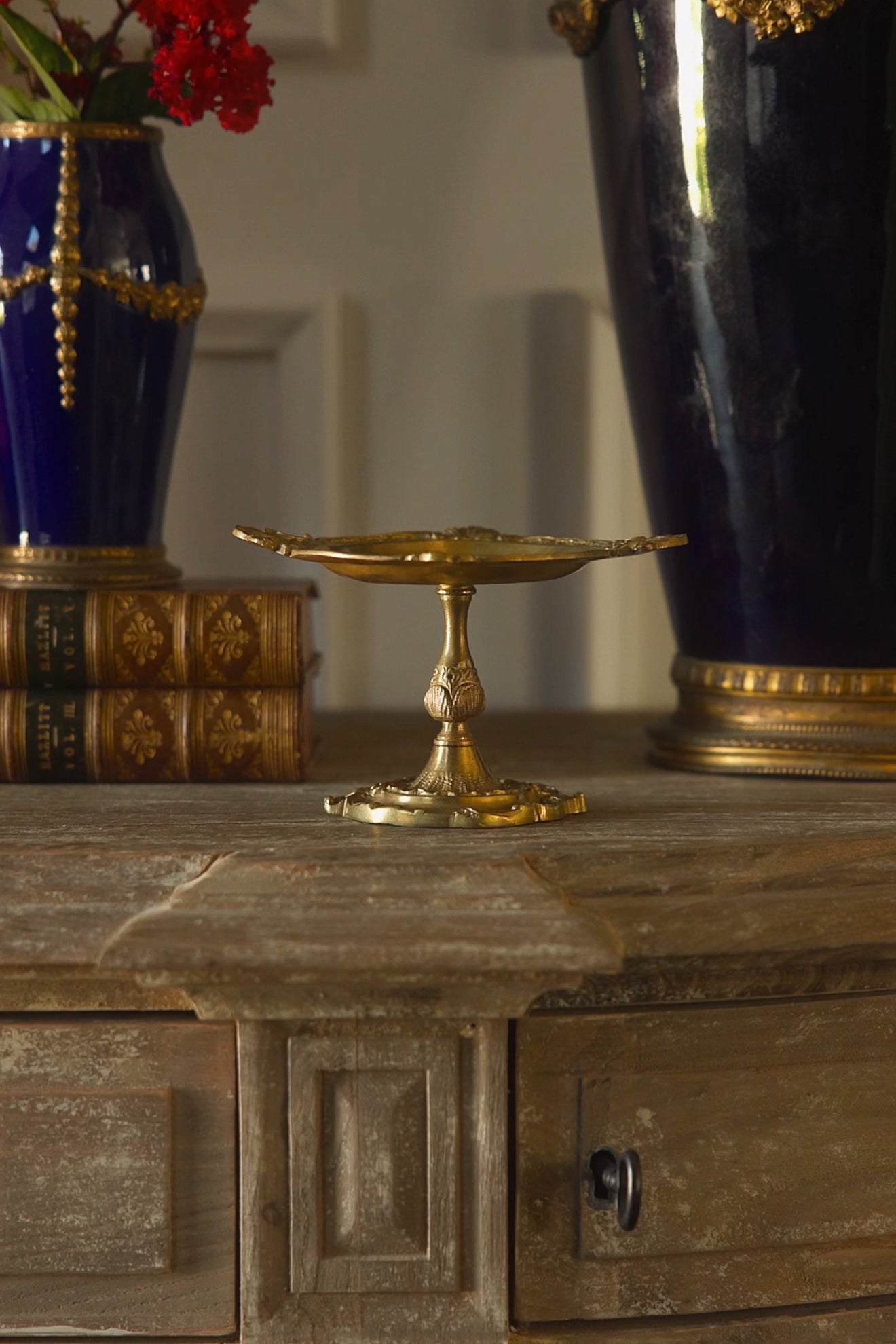 19th Century French Gilt Bronze Mini Tazza