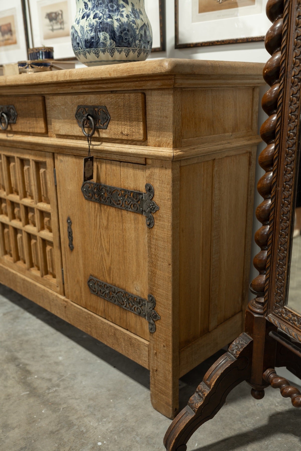 Monumental Catalan Baroque Oak Buffet