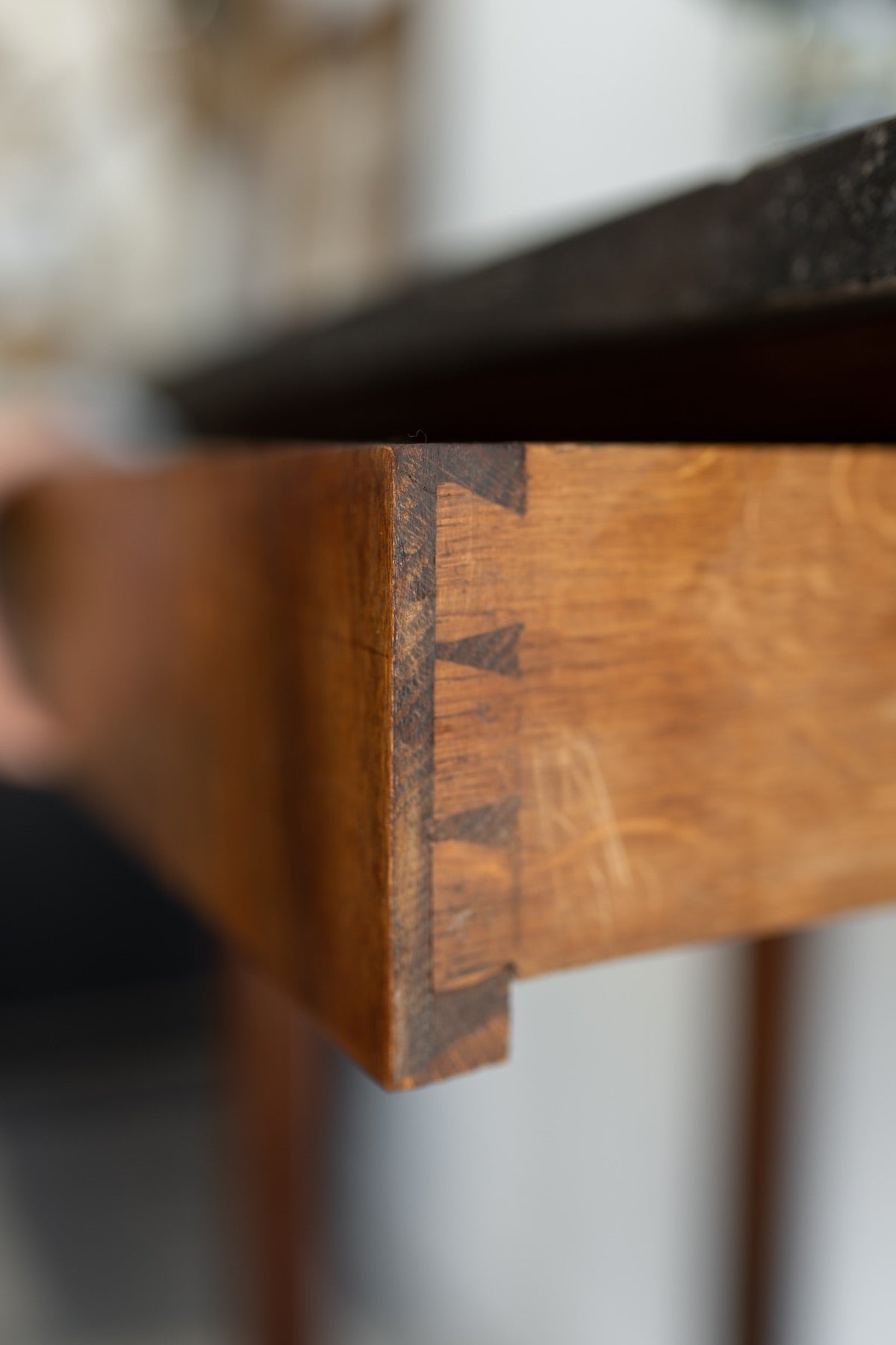 19th C. Empire Console Table W. Black Marble Top