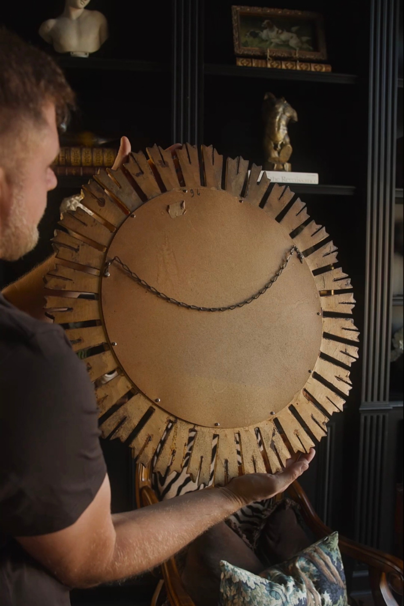 Giltwood Starburst Mirror
