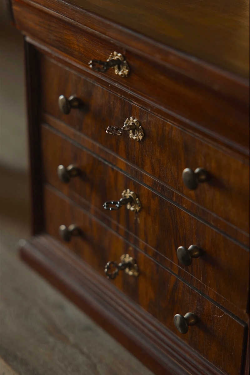 Four-Drawer Salesman’s Sample Chest with Keys