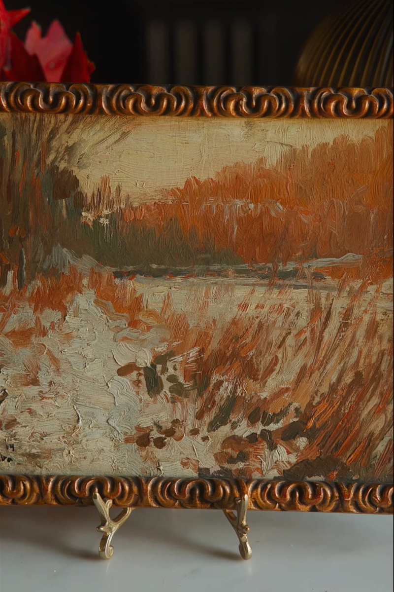 Autumn Path — Signed Oil on Board