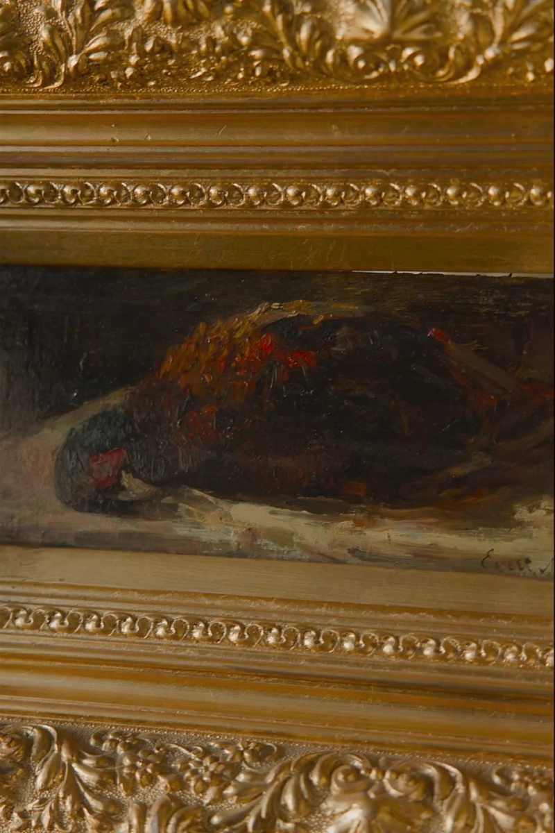 Pheasant Still Life — Signed Oil on Board