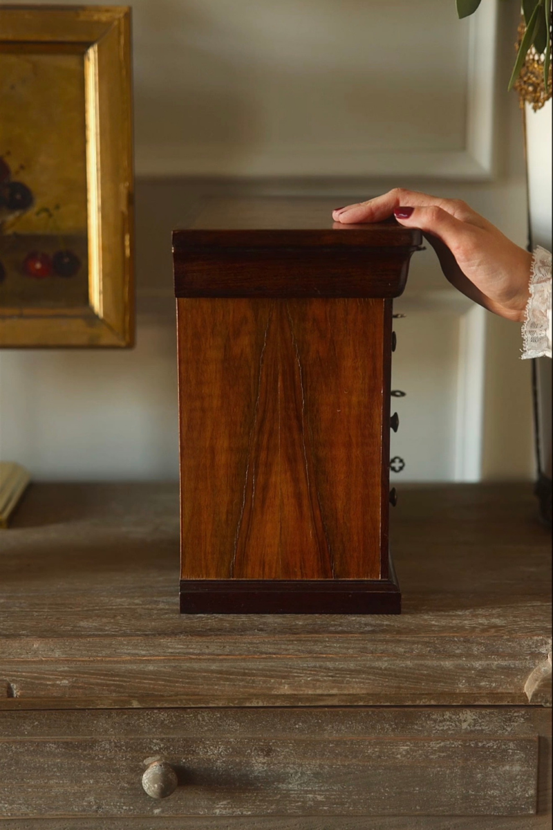 Four-Drawer Salesman’s Sample Chest with Keys